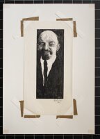 J. Fritz Zalisz - Porträt Wladimir Iljitsch Lenin - Holzschnitt - 1911