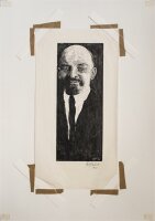 J. Fritz Zalisz - Porträt Max Klinger - Holzschnitt - o. J.