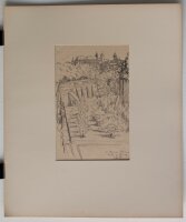 Fritz Zalisz - Kaiserburg, Nürnberg - Bleistift - 1919