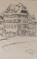Fritz Zalisz - Albrecht-Dürer-Haus, Nürnberg - Bleistift - 1919