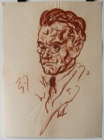 Fritz Zalisz - Porträt Ernst Smigelski - Kreide - o.J.