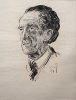 Fritz Zalisz - Porträt Prof. Walter Niemann - o.J. - Kreide