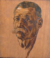 Fritz Zalisz - Der Vater des Malers - o.J. - Öl auf Holz