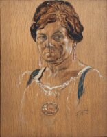 Fritz Zalisz - Frauenporträt - o.J. - Öl auf Holz